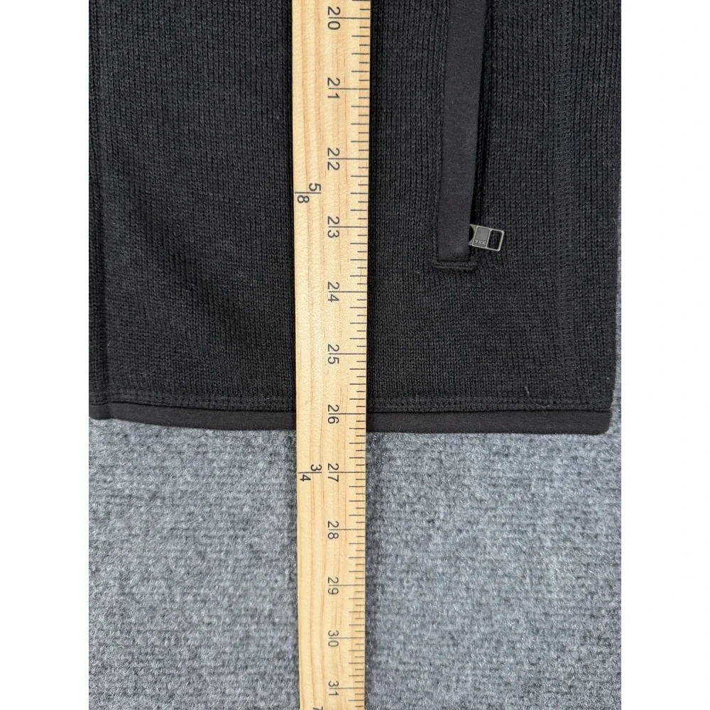 Patagonia Better Sweater Black Fleece Jacket Full Zip Pockets Mens Small Logo